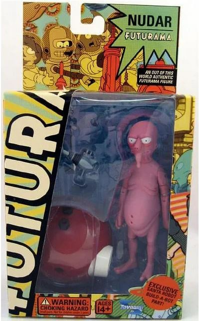FIGURA NUDAR FUTURAMA CON PARTE DE ROBOT SANTA