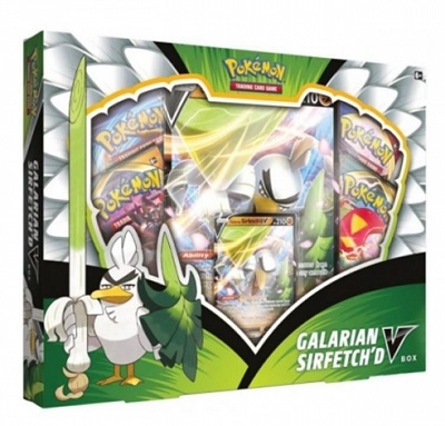 POKEMON ESPADA Y ESCUDO CAMINO DE CAMPEONES GALARIAN SIRFETCH'D V BOX