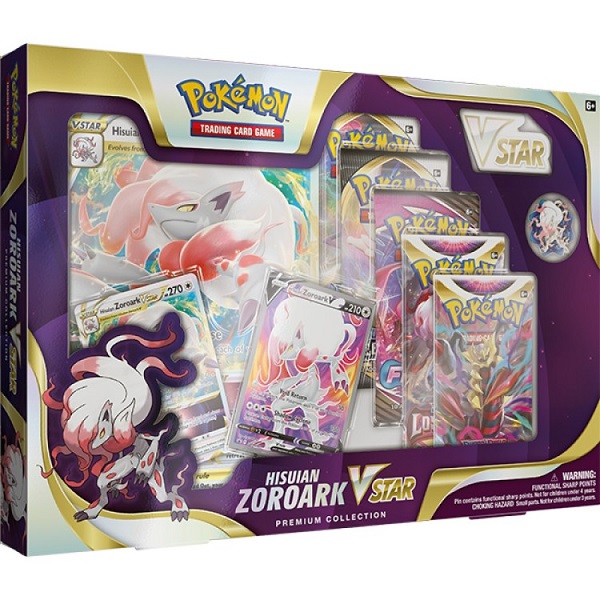 POKEMON PREMIUM BOX ZOROARK DE HISUI V-ASTRO OCTUBRE 2022
