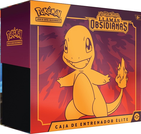 POKEMON ESCARLATA Y PURPURA 3 LLAMAS OBSIDIANA CAJA DE ENTRENADOR ELITE
