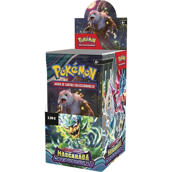 POKEMON ESCARALA Y PURPURA 6 MASCARADA CREPUSCULAR CAJA DE SOBRES