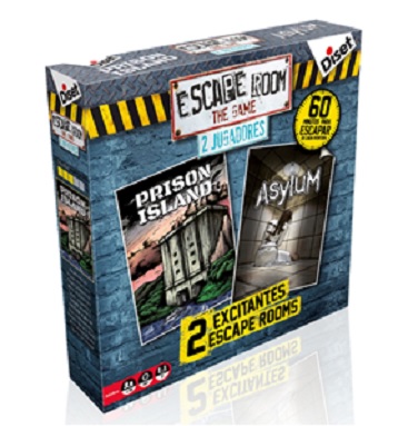ESCAPE ROOM THE GAME 2 JUGADORES: PRISON ISLAND + ASYLUM + SECUESTRADO