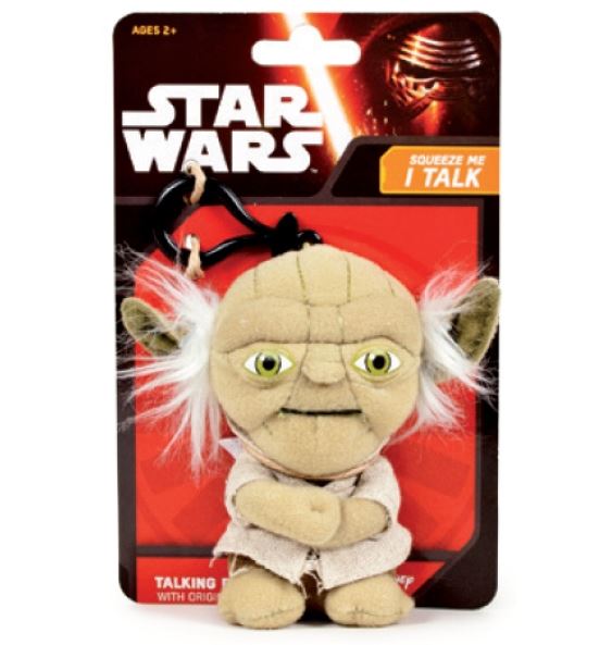 PELUCHE LLAVERO YODA CON SONIDO STAR WARS