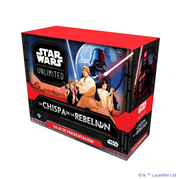STAR WARS UNLIMITED LA CHISPA DE LA REBELION CAJA DE PRESENTACION