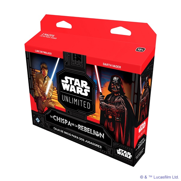 STAR WARS UNLIMITED LA CHISPA DE LA REBELION CAJA DE INICIO 2 JUGADORES