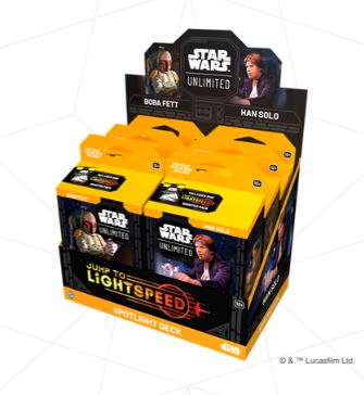 STAR WARS UNLIMITED JUMP TO LIGHTSPEED SPOTLIGHT 6 DECKS