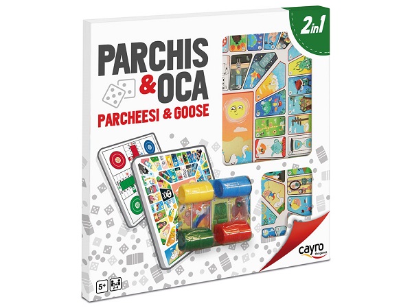 TABLERO PARCHÍS OCA MADERA CON ACC 40X40 CM