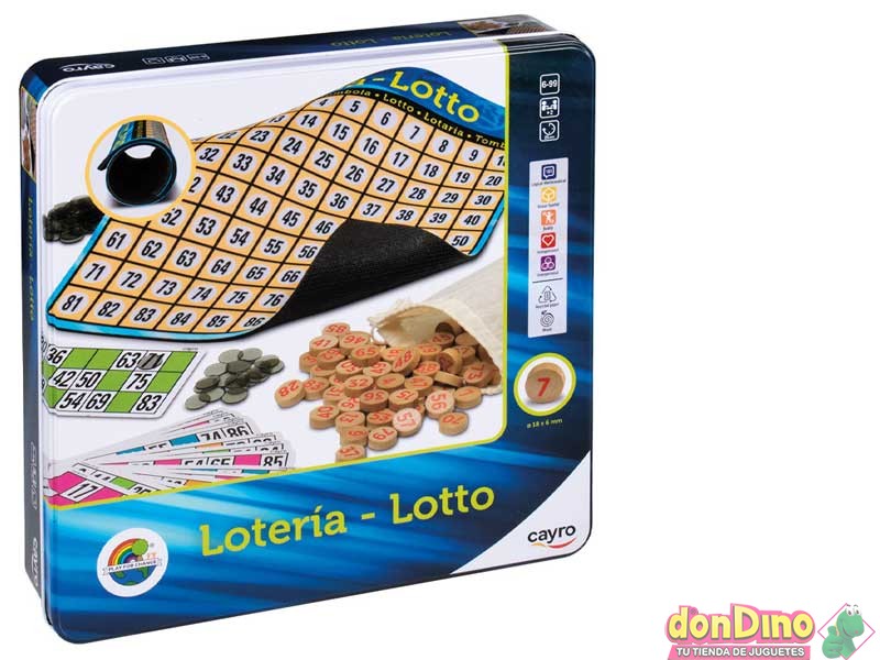 LOTERIA CAJA METALICA