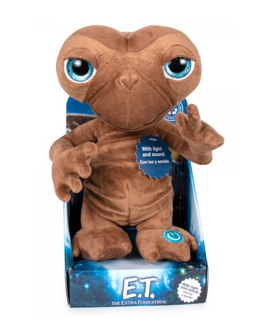 PELUCHE E.T EL EXTRATERRESTRE CON LUZ Y SONIDO 25CM