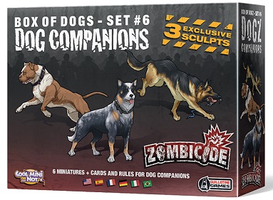 ZOMBICIDE: BOX OF ZOMBIES SET 6 DOG COMPANIONS