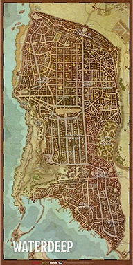 D&D: MAPA DE LA CIUDAD DE WATERDEEP