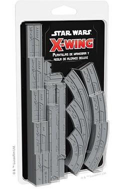 X-WING: PLANTILLAS DE MANIOBRA Y REGLA DE ALCANCE DELUXE