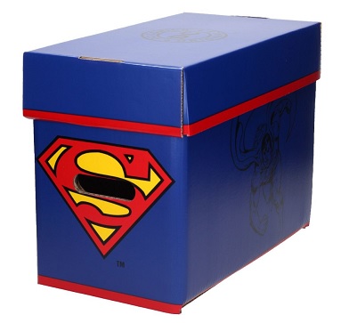 CAJA PARA COMICS DC COMICS - LOGO SUPERMAN