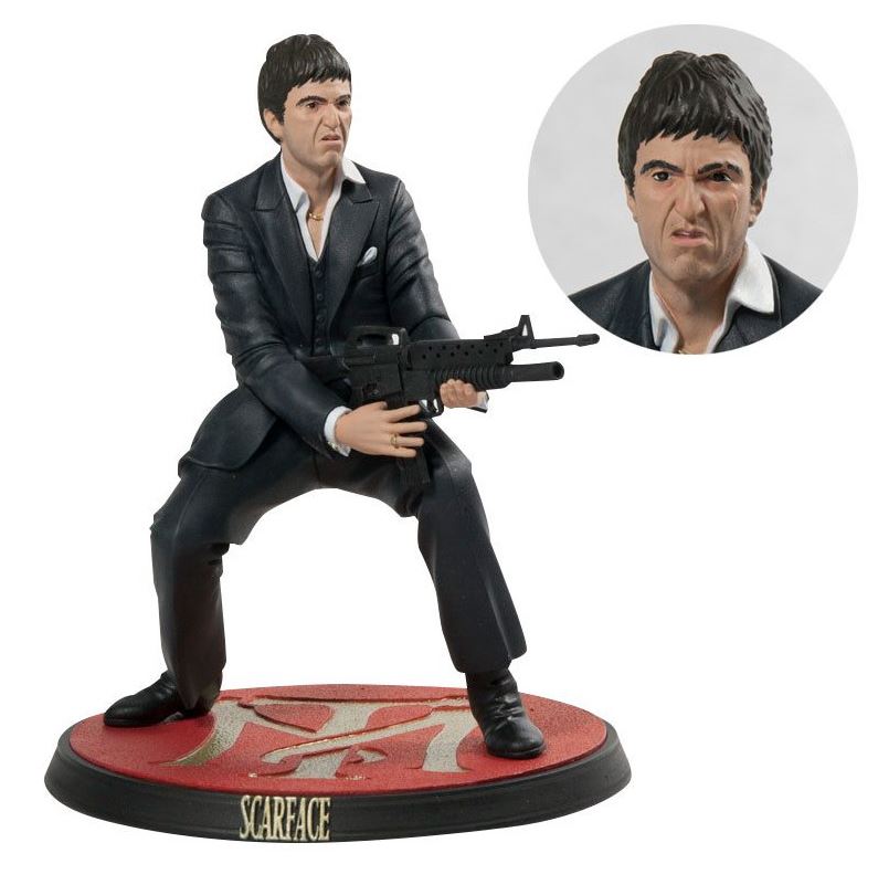 TONY MONTANA DISPARANDO FIGURA 18 CM SCARFACE