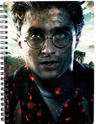 LIBRETA EFECTO 3D CARA HARRY POTTER