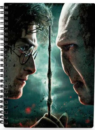 LIBRETA EFECTO 3D HARRY VS VOLDEMORT HARRY POTTER
