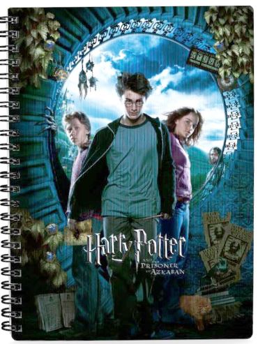 LIBRETA EFECTO 3D POSTER HARRY POTTER Y EL PRISIONERO DE AZKABAN HARRY POTTER