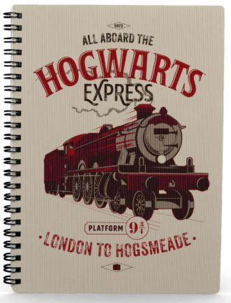 LIBRETA EFECTO 3D ALL ABOARD HOGWARTS EXPRESS HARRY POTTER