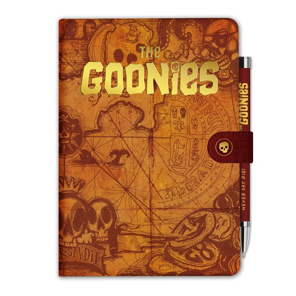 CUADERNO PREMIUM A5 CON BOLIGRAFO PROYECTOR THE GOONIES MAPA DEL TESORO