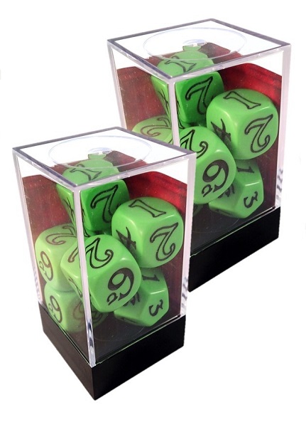 EL ANILLO UNICO SET DE DADOS VERDES