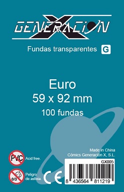 FUNDAS GENX EURO 59X92 MM (100)