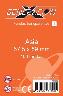 FUNDAS GENX ASIA 57.5X89 MM (100)