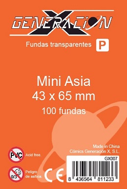 FUNDAS GENX MINI ASIA 43X65 MM (100)