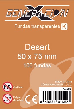 FUNDAS GENX DESERT 50X75 MM (100)