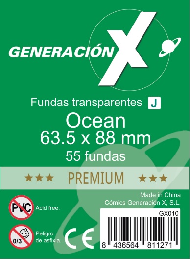 FUNDAS GENX OCEAN PREMIUM 63.5X88 MM (55)