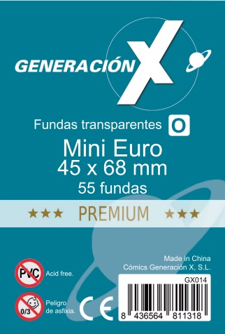 FUNDAS GENX MINI EURO PREMIUM 45X68 MM (55)