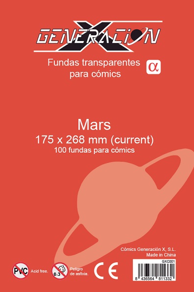 FUNDAS GENX COMICS CURRENT MARS 175X268 MM