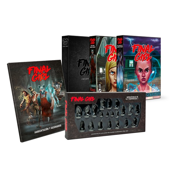 FINAL GIRL PACK 1 JUEGO BASE + PELICULAS 1 Y 2 + MINIATURE BOX S1 + LIBRO AMBIENTACION