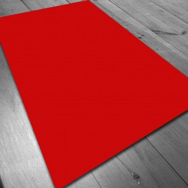 TAPETE NEOPRENO 150X90 ROJO LISO