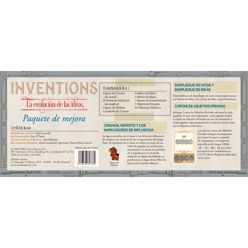 PAQUETE DE MEJORA INVENTIONS LA REVOLUCION DE LAS IDEAS