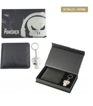 SET REGALO CON CARTERA MARVEL THE PUNISHER