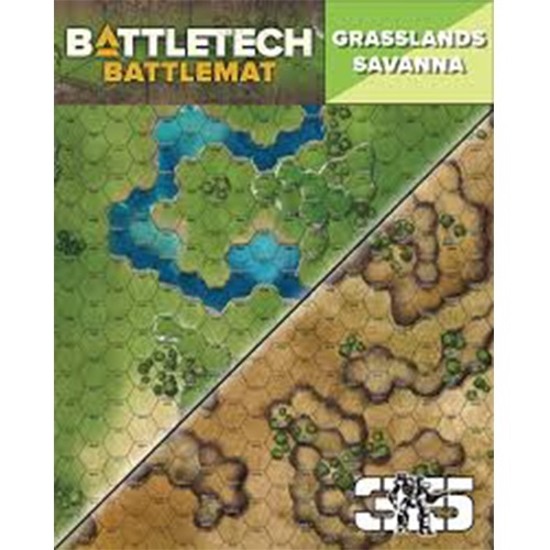 BATTLETECH NEOPRENE BATTLE MAP GRASSLANDS SAVANNAH