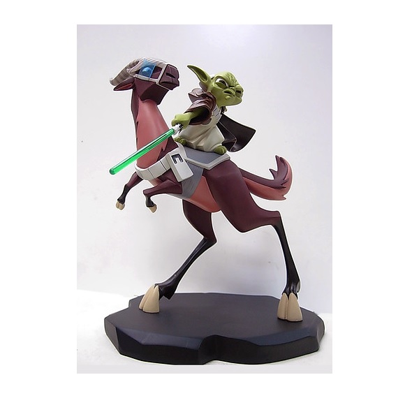 ESTATUA STAR WARS ANIMATED YODA EN KYBUCK (CAJA DAÑADA)