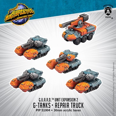 MONSTERPOCALYPSE, G.U.A.R.D. UNIT EXPANSION 2:  G-TANKS & REPAIR