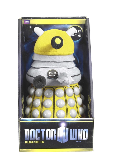 DALEK AMARILLO PELUCHE CON SONIDO 22 CM