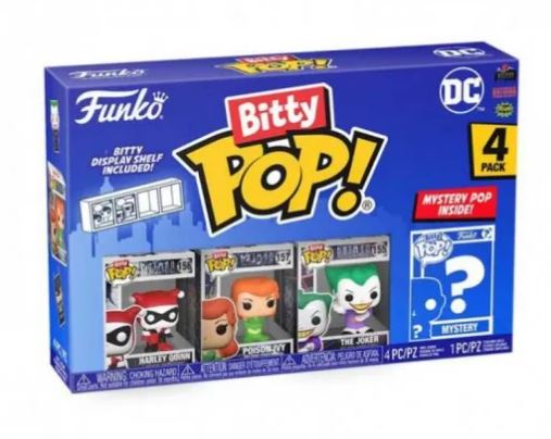 SET 4 MINI FIGURAS BITTY POP! DC CÓMICS