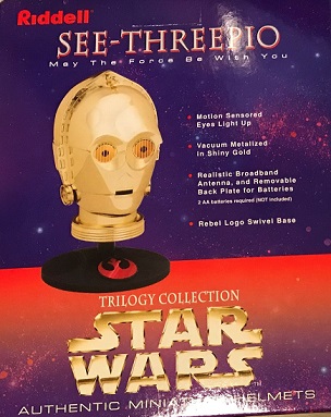 RIDDELL CABEZA C-3PO STAR WARS