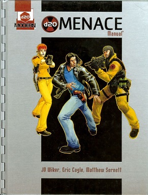 D20 MODERN: MENACE MANUAL DEFECTUOSO (MAL ESTADO)
