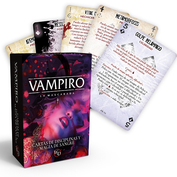 VAMPIRO LA MASCARADA CARTAS DE DISCIPLINA Y MAGIA DE SANGRE