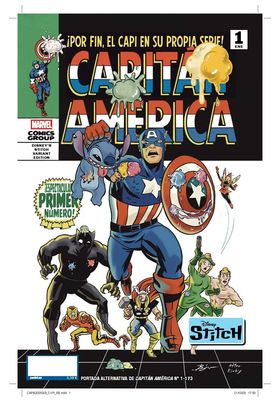 CAPITAN AMERICA (PORTADA ALTERNATIVA DISNEY STICH) 01