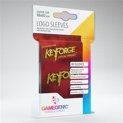 GAMEGENIC KEYFORGE RED LOGO SLEEVES